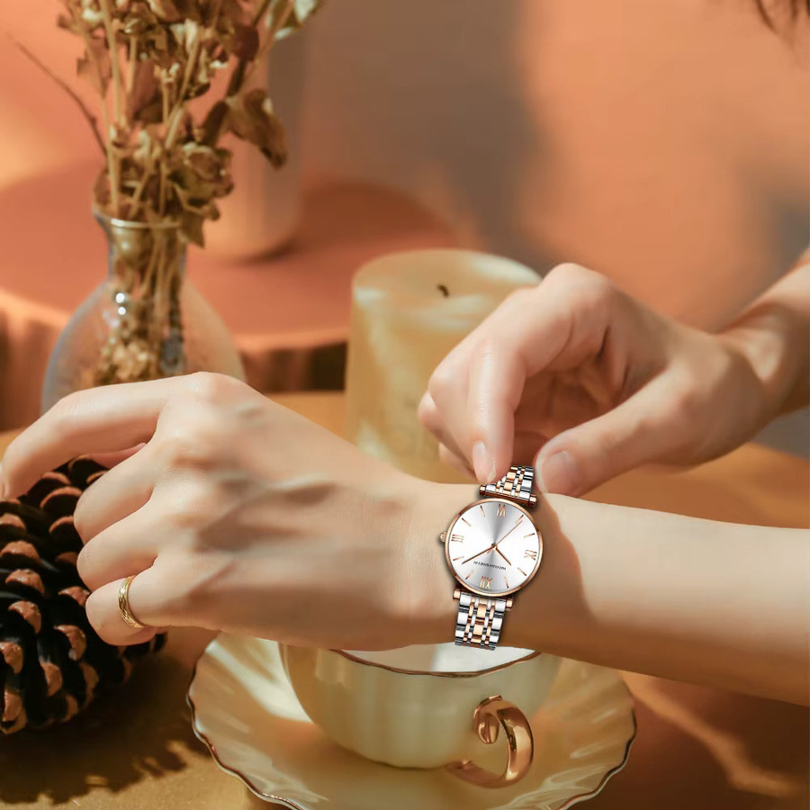 Hannah Martin Armbanduhr, Roségold, Edelstahl, Quarz, 36 mm, Damen - Bild 4
