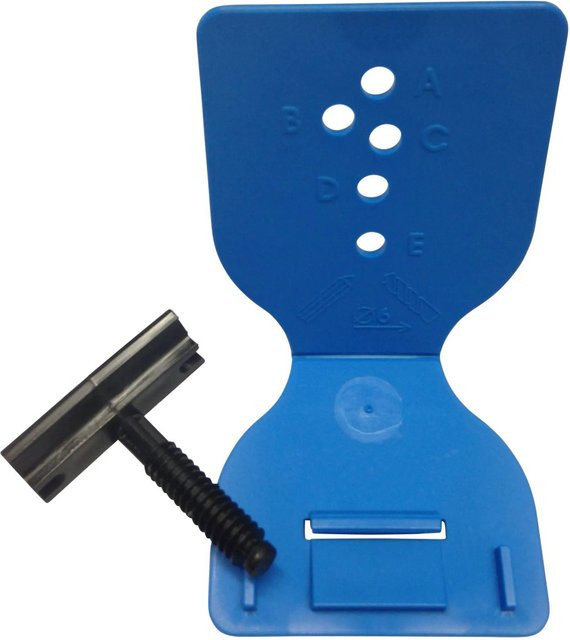 Döllken Profiles Leistenclip Easy-Fix aus PVC und Nylon in Blau, 30 Stück - Bild 1