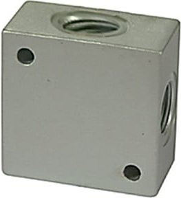 Riegler Kreuz-Verteiler aus Aluminium in Silber, G 1/2, SW 30 - Bild 1