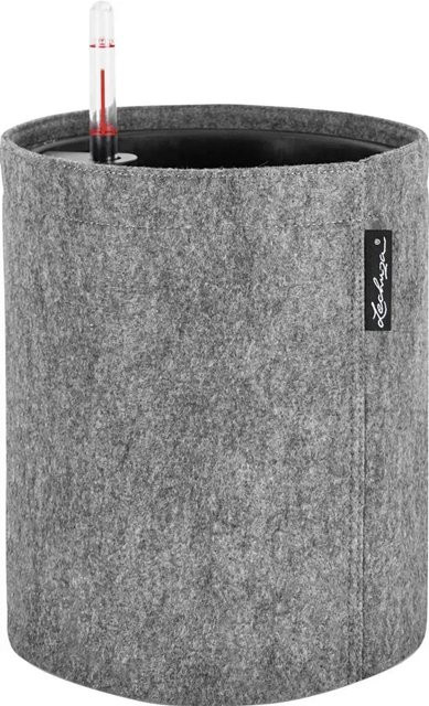Lechuza Pflanzgefäß Trendcover 23 Tabletop in Dunkelgrau mit Filzoptik Durchmesser: 23 cm - Bild 1