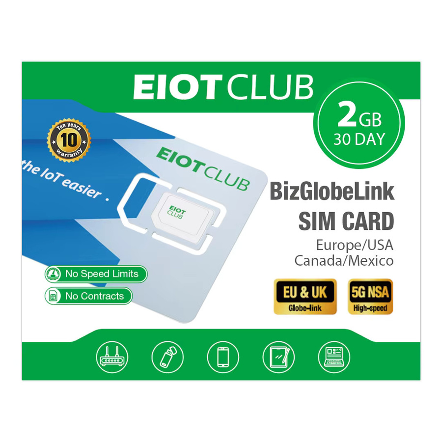 EIOTCLUB Globale Daten-SIM-Karte für Reisen und Unternehmen in Europa, USA, Kanada und Mexiko für Mobiltelefone, WLAN-Router und Hotspots - Bild 2