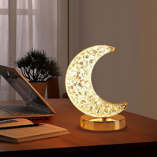 BALDR Mond-Atmosphärenlampe Kristall-Nachtlicht als dekorative Schreibtischlampe für dein Schlafzimmer - Bild 1