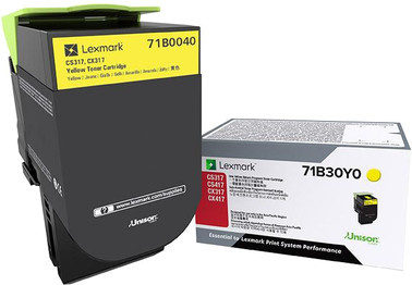 Lexmark Original Tonerpatrone in Gelb für Lexmark CS317dn und CX317dn - Bild 1