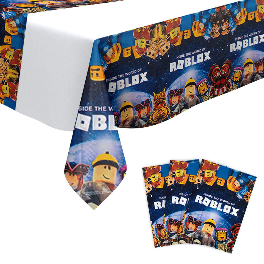 Roblox Party Tischdecke aus Kunststoff für Kindergeburtstage und Babypartys, Multicolor - Bild 4