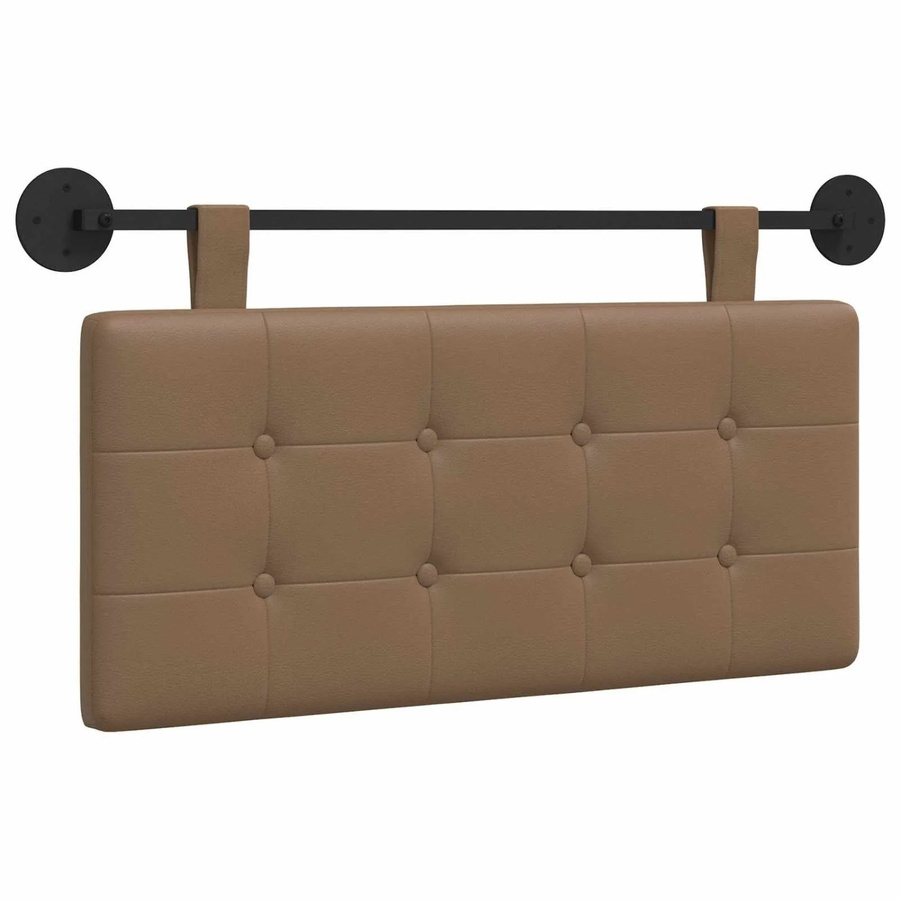 vidaXL Wandmontiertes Polsterpaneel aus Kunstleder in Braun mit geometrischem Design, B/H: 90 x 55 cm - Bild 2