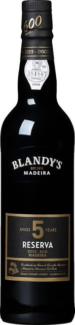 Blandy's Madeira Reserva 5 Jahre, süß, Portugal, 19 % Vol., 0,5 l - Bild 1