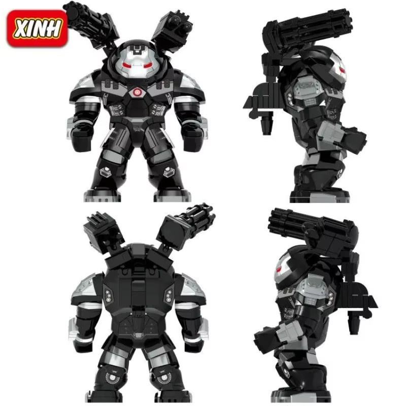 Hot Toys Superhelden Mini-Baustein-Spielzeug Figuren Hulk Iron Man Mecha, Set / Bundle - Bild 3