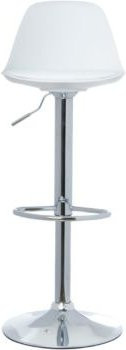 Barhocker Paperflow Bobba 2er-Set mit PP-Sitz und Sitzkissen, höhenverstellbar und 360 Grad drehbar, Farbe: Weiß, Höhe: 59 - 71 cm - Bild 1