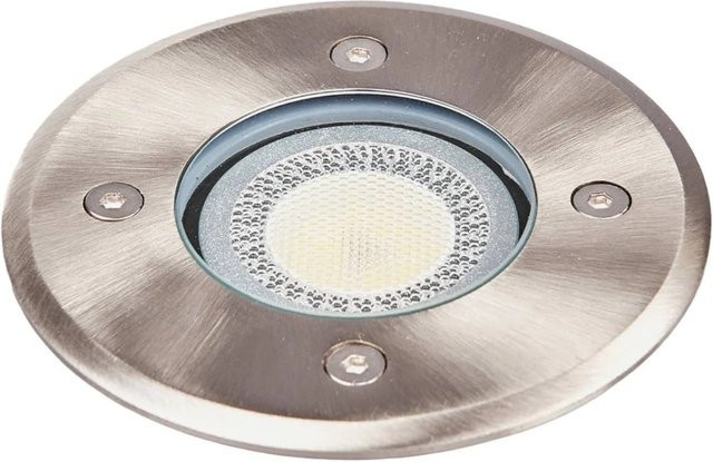 Lindby Bodeneinbaustrahler Insa 1-flammig aus Edelstahl in Silber, IP67 wasserdicht für den Außenbereich, GU10 - Bild 1
