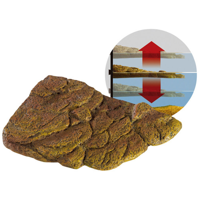Exo Terra Turtle Bank Dekofigur für Schildkröten, braun, Kunststoff, B: 17,8 cm, T: 17,8 cm, H: 5,4 cm - Bild 4