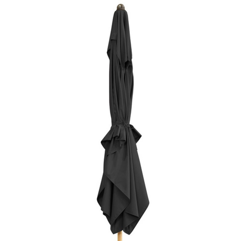 Doppler Sonnenschirm Alu Wood Ultra mit Auto Tilt in Anthrazit und Grau, B/T/H: 196 x 258 x 298 cm - Bild 5