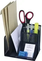 WEDO Tischorganizer OFFICE aus Metall in Schwarz, B/T/H: 15,8 x 14,5 x 13,5 cm - Bild 1