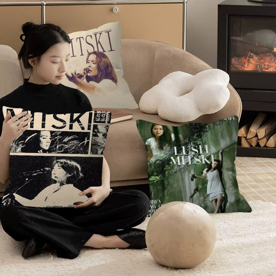 M-Mitski Anime Kissenbezug für Sofa und Bett, B/B/H: 45 x 45 cm - Bild 2
