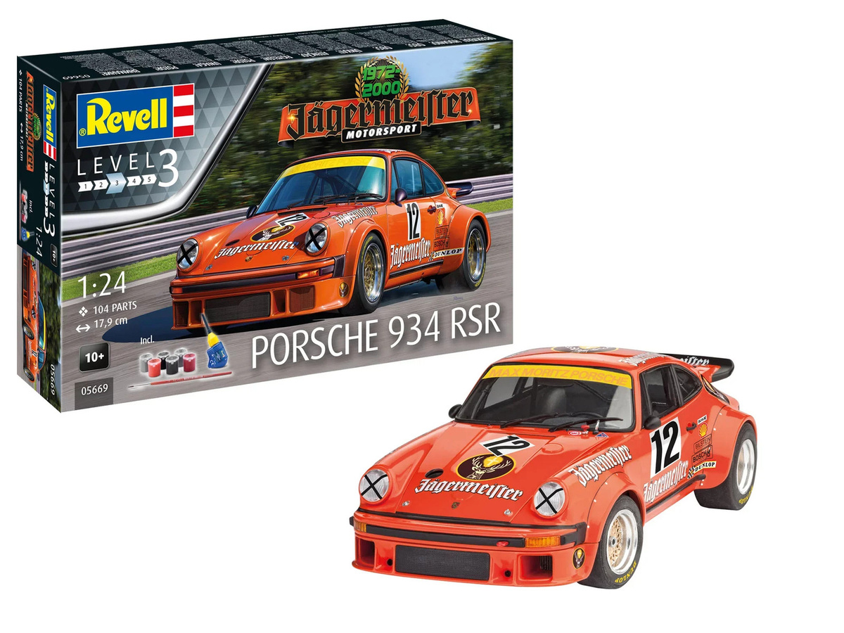 Revell Jägermeister Porsche Motorsport Geschenkset Automodell Bausatz 1:24 ab 12 Jahren - Bild 3