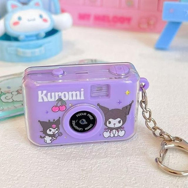 Sanrio Kuromi Cinnamoroll Kamera-Schlüsselanhänger, pink, Kinder - Bild 1
