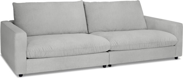 Modernes Polstersofa Sansibar Wangerooge in Grau und Silber, Stoffbezug, reversibel, B/T/H: 268 x 127 x 84 cm - Bild 1