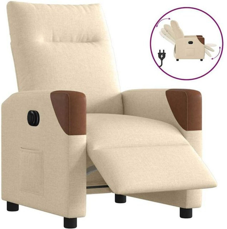 Elektrischer Relaxsessel von vidaxl in Beige oder Braun aus Stoff im modernen Design - Bild 1