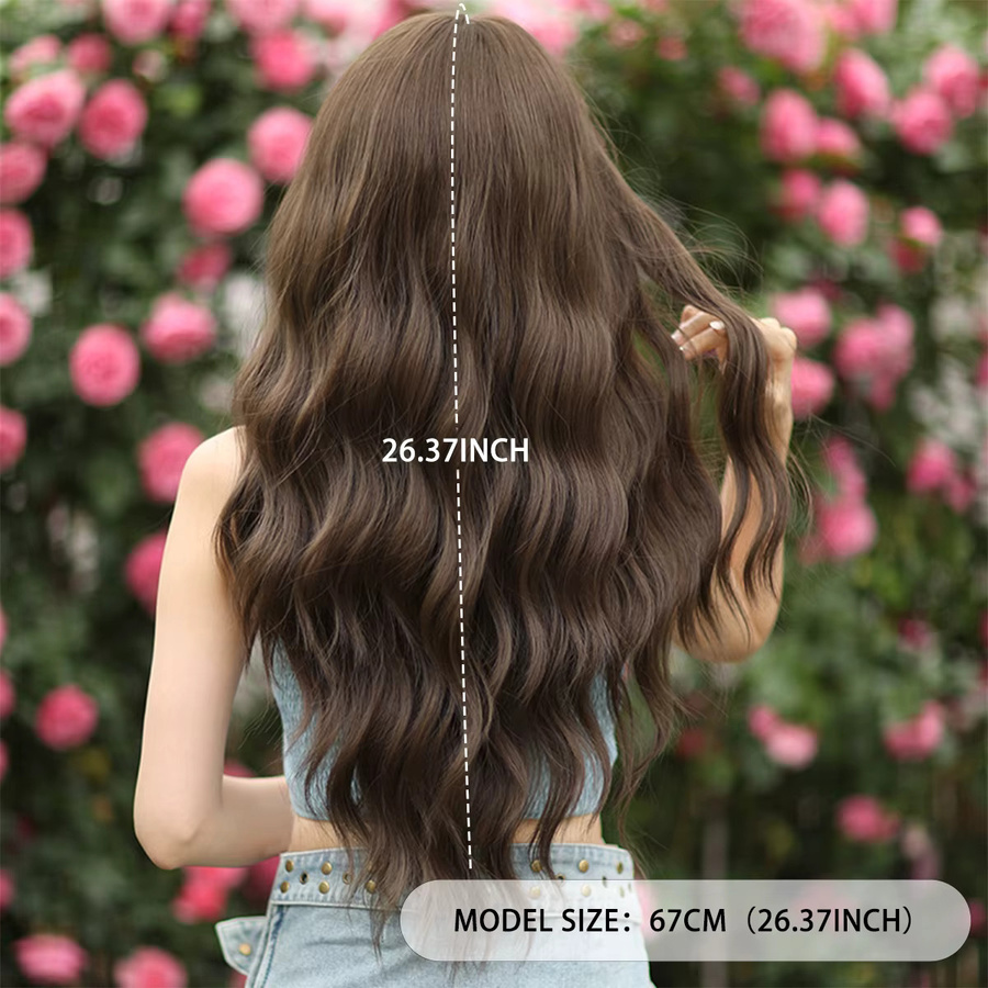 7JHH WIGS Perücke, Lange Wasserwellen, Braun, Damen - Bild 4