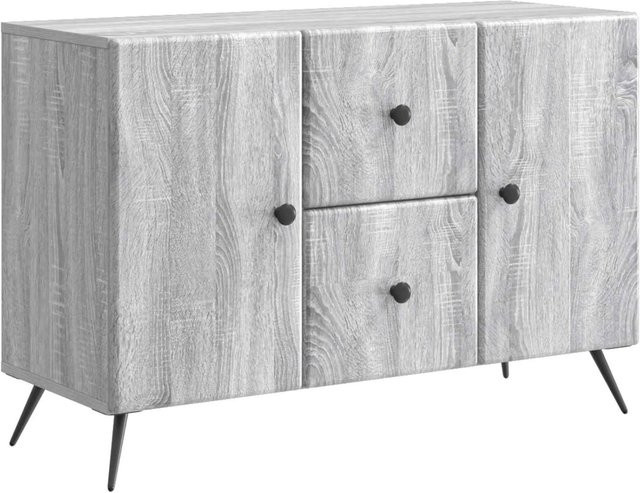 vidaXL Sideboard modern in Grau mit integrierter Beleuchtung, B/T/H: 89 x 34,5 x 60 cm - Bild 1