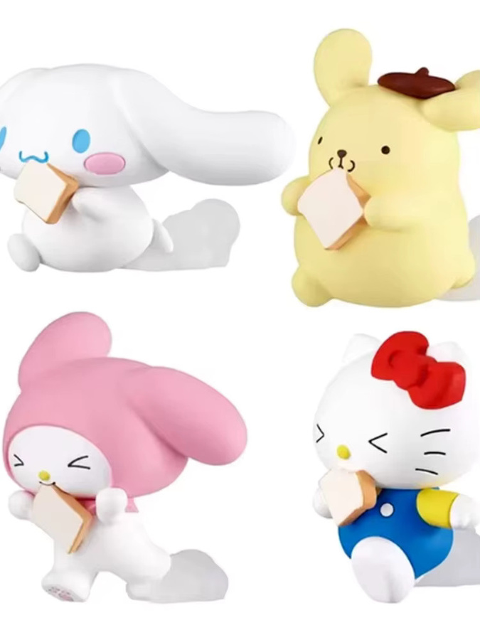 Sanrio Meileti Kt Yugui Hund mit Brot, Überraschungsfigur, Einzelfigur - Bild 3