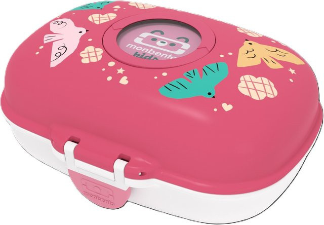 Monbento Snackbox BIRDS Brotdose in Pink - Bild 1