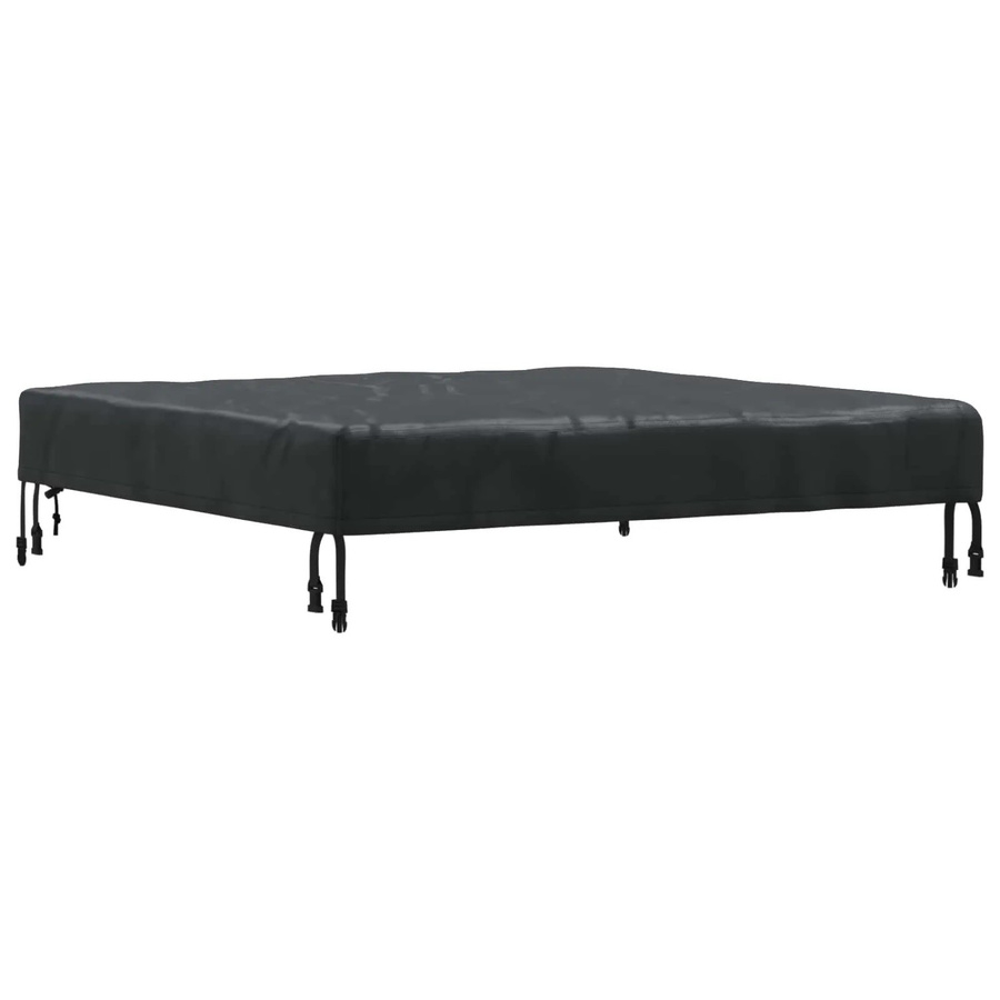 vidaXL Tischdecke quadratisch in Schwarz, wasserabweisend und pflegeleicht, B/T: 102 x 102 cm - Bild 2