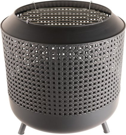 Redfire Feuerkorb Midland Schwarz B/H/T: 50 x 51 x 50 cm