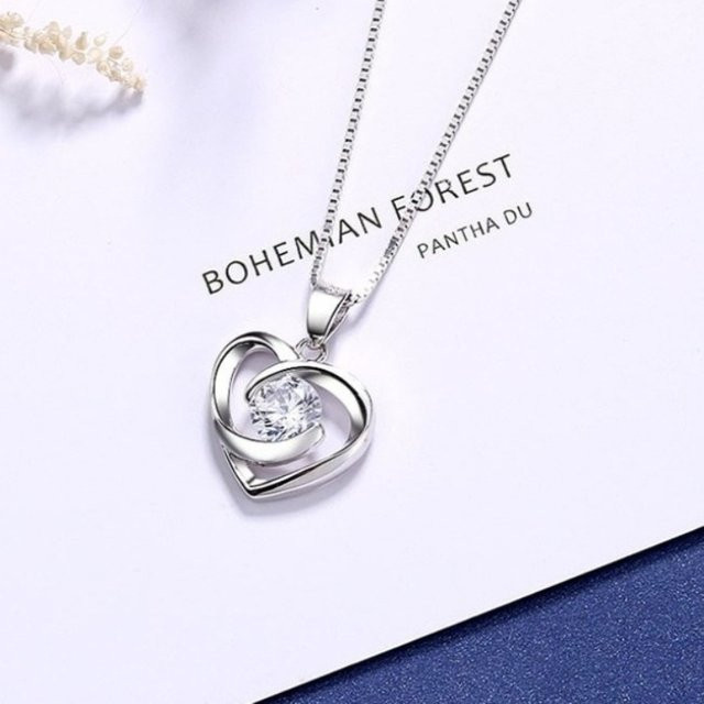 Halskette Moissanit, 925 Silber, Damen - Bild 1