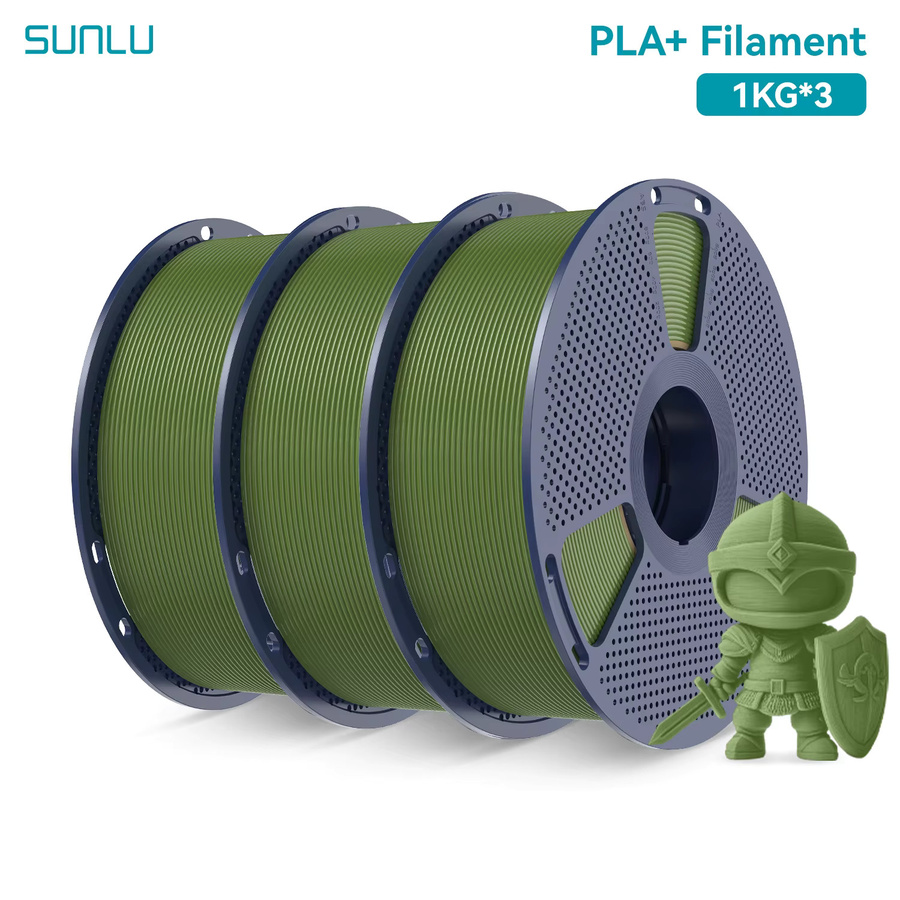 SUNLU PLA PLUS 3D-Drucker Filament Grün, 1,75 mm, 3 kg - Bild 7