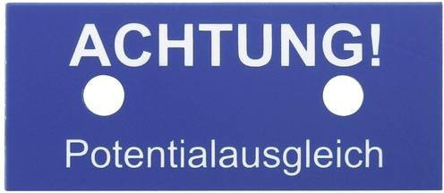 DEHN Hinweisschild 10er Set Blau aus Kunststoff - Bild 1