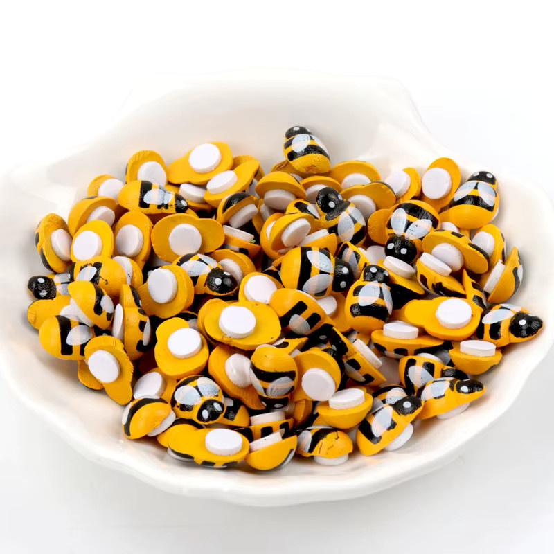 Mixed Bee selbstklebende Bastel-Cabochons aus Resin für Scrapbooking und DIY-Projekte, 50 Stück, Durchmesser: 13 mm - Bild 3