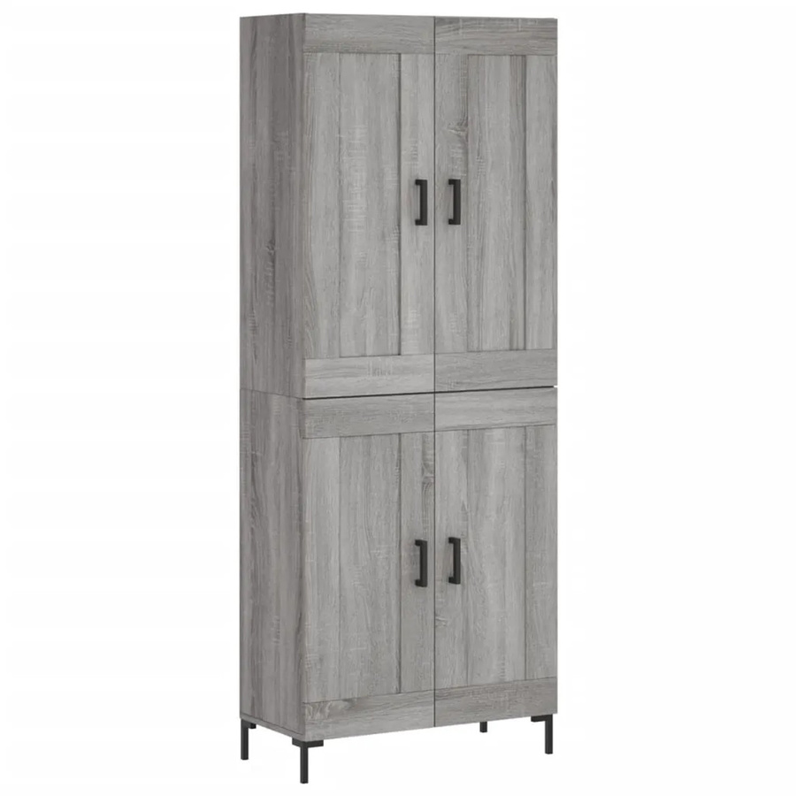 vidaXL Highboard Grau Sonoma B/T/H: 69,5 x 34 x 180 cm - Bild 2