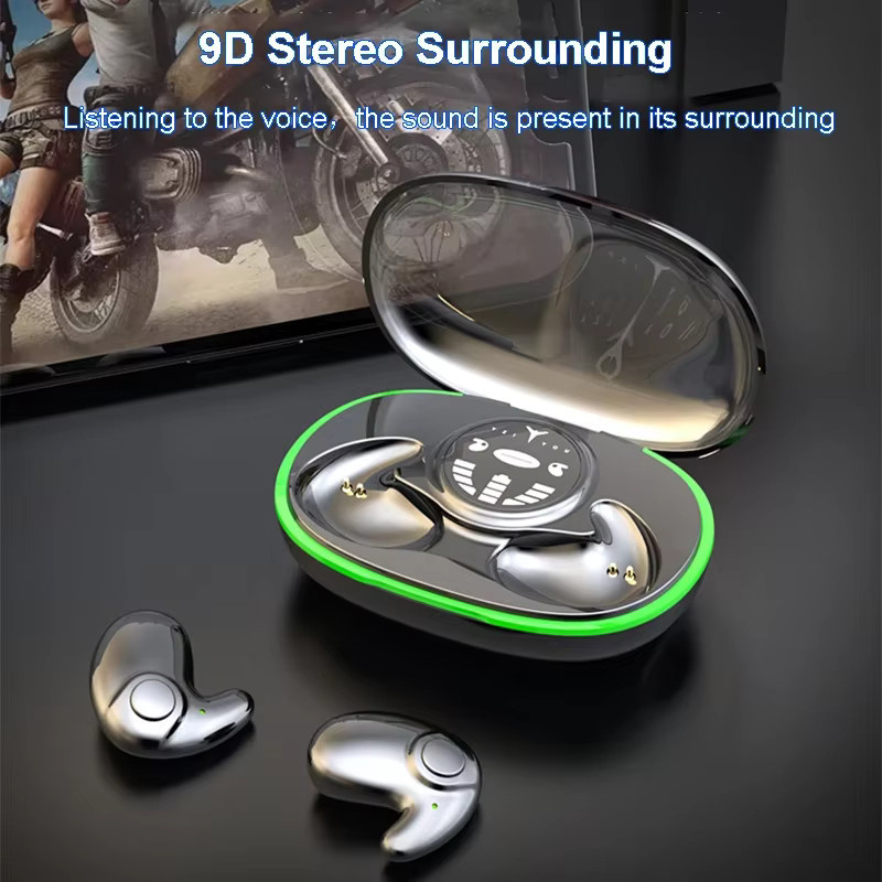 Kebidumei Unsichtbare Schlaf-Kopfhörer in Weiß mit Bluetooth 5.3, IPX5 wasserdicht und Rauschunterdrückung als kabellose In-Ear Headsets mit Touch-Control - Bild 2