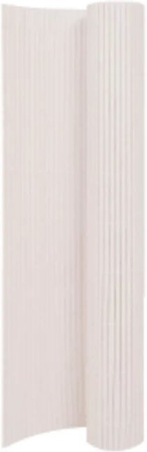 vidaXL Gartenzaun doppelseitig aus PVC in Weiß, Höhe: 110 cm, Breite: 400 cm - Bild 1