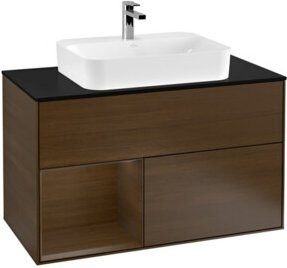 V&B Finion Waschtischunterschrank mit Wandbeleuchtung, Breite: 100 cm, Höhe: 50,1 cm, Tiefe: 50,1 cm - Bild 1