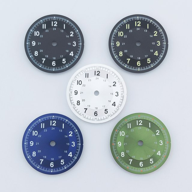 Neiton Uhrenzifferblatt, 29 mm, Green - Bild 1