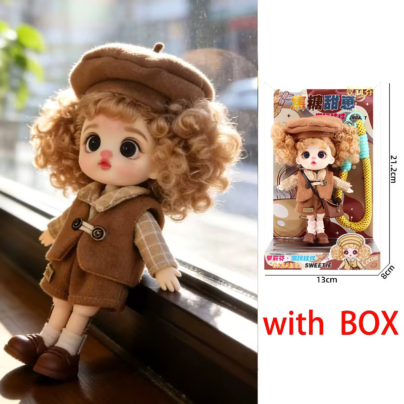 BJD-Puppe, 13cm, Bunt / Mehrfarbig, Kunststoff - Bild 3