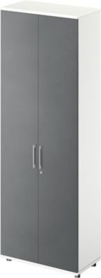 Schäfer Shop Genius Garderobenschrank TETRIS WOOD mit 6 Türen in Weiß/Anthrazit, Höhe: 227 cm - Bild 1
