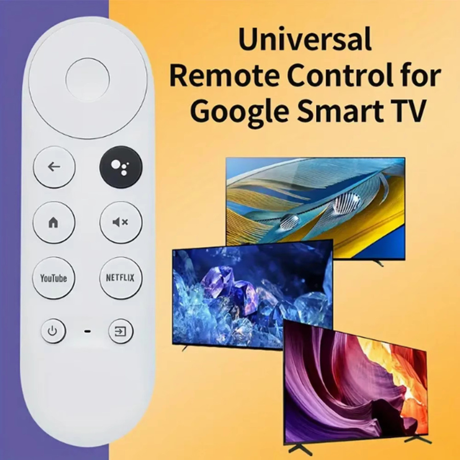 G9N9N Ersatz-Fernbedienung für Google Chromecast 4K TV mit Google Sprachsteuerung und Bluetooth, Farbe: Weiß - Bild 2