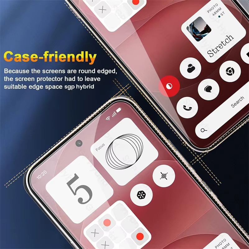 4 Stück Displayschutzfolie aus gehärtetem Glas für Nothing Phone (4a) Pro 5G, transparent - Bild 3