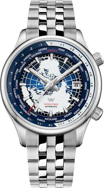 Welly Merck Armbanduhr Automatik, Edelstahl, Silber, Herren - Bild 1