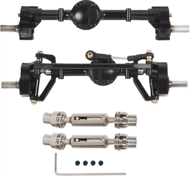 WPL RC Auto-Upgrade-Teile, vordere und hintere Portalachse, Metall, 1:16 - Bild 1