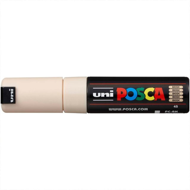 uni POSCA-Marker PC-8K mit Keilspitze in Beige - Bild 1