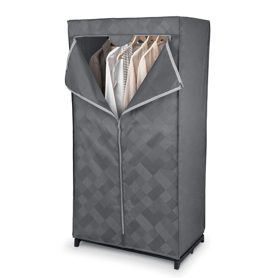 Domopak Living Textil-Kleiderschrank Pixel Grau B/T/H: 75 x 50 x 145 cm - Bild 2