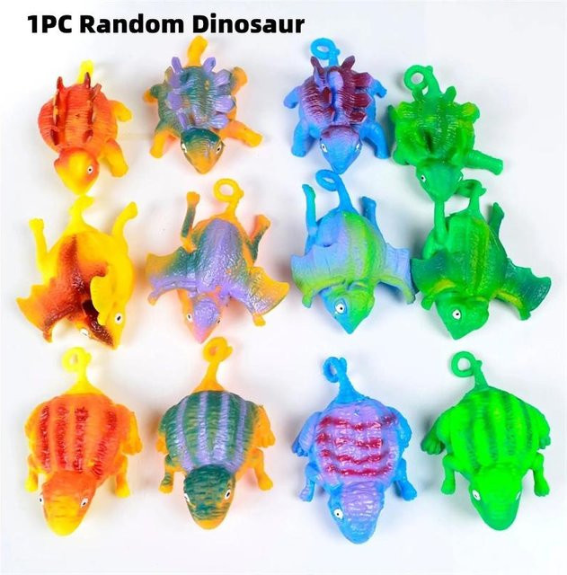 Binchi Outdoor Product Aufblasbares Dinosaurier-Spielzeug, Bauernhoftiere zum Quetschen, Fidget-Spielzeug - Bild 1