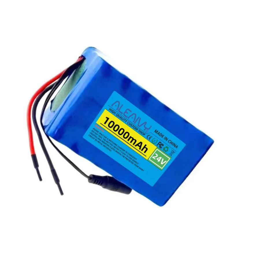 Aleaivy 24V 10Ah 6S3P 18650 Lithium-Ionen-Akkupack mit 2A-Ladegerät in Blau - Bild 2