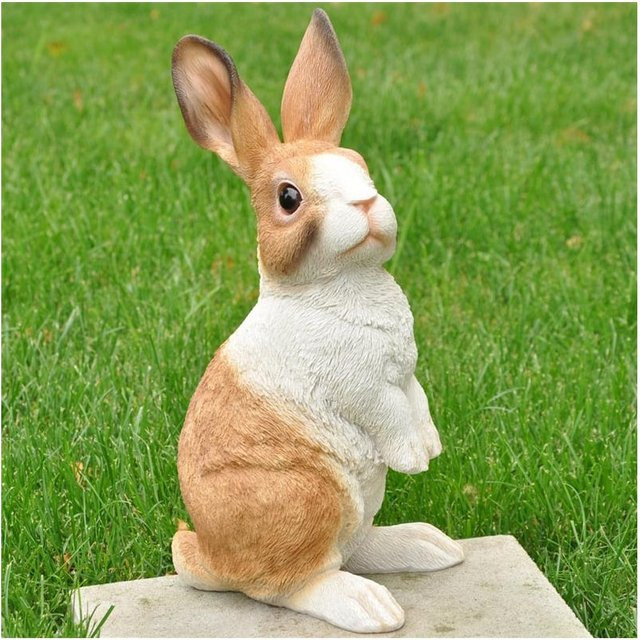 Dazikemo Gartenfigur Kaninchen in Braun, Höhe: 38 cm - Bild 1