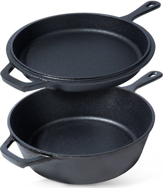 Vilde Gusseisen Topf Schwarz, Volumen: 3,5 l, Durchmesser: 24 cm - Bild 1