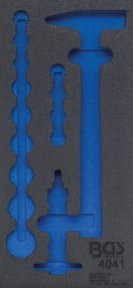 BGS Werkstattwageneinlage 1/3 aus Kunststoff in Blau für Art. 4041 - Bild 1