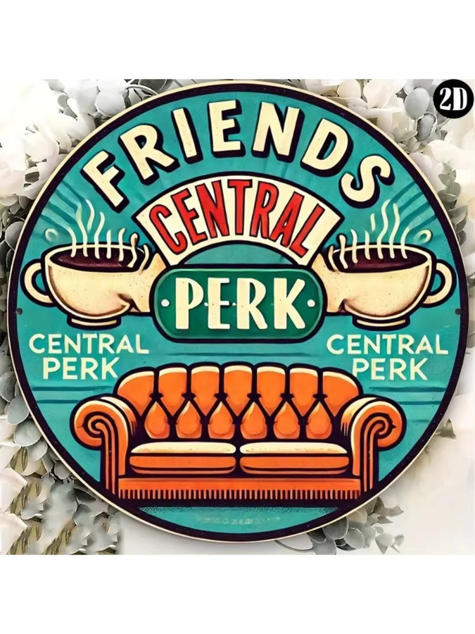 CIFBUY Friends Central Perk Metall-Wandkunstschild zur Wandmontage - Bild 4